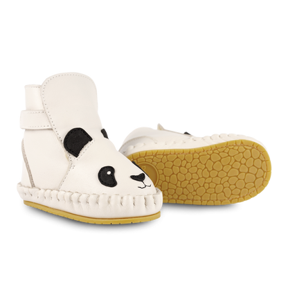 Kapi Classic Booties | Panda | Off White Leather