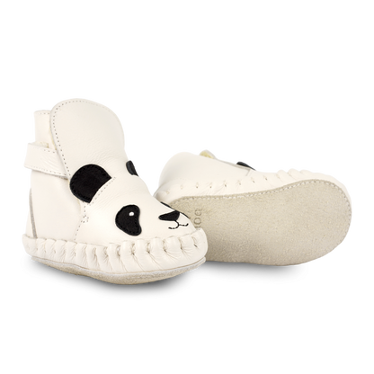 Kapi Classic Booties | Panda | Off White Leather