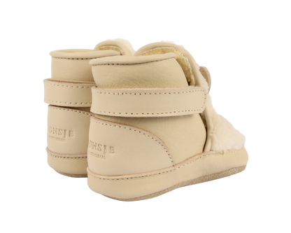 Richy Booties | Polar Bear | Off White Curly Faux Fur