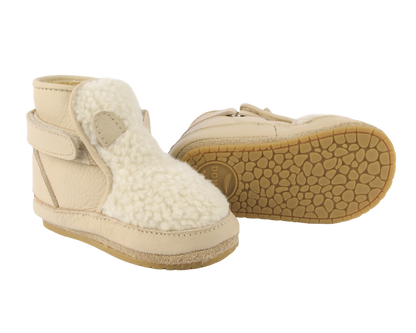 Richy Booties | Polar Bear | Off White Curly Faux Fur