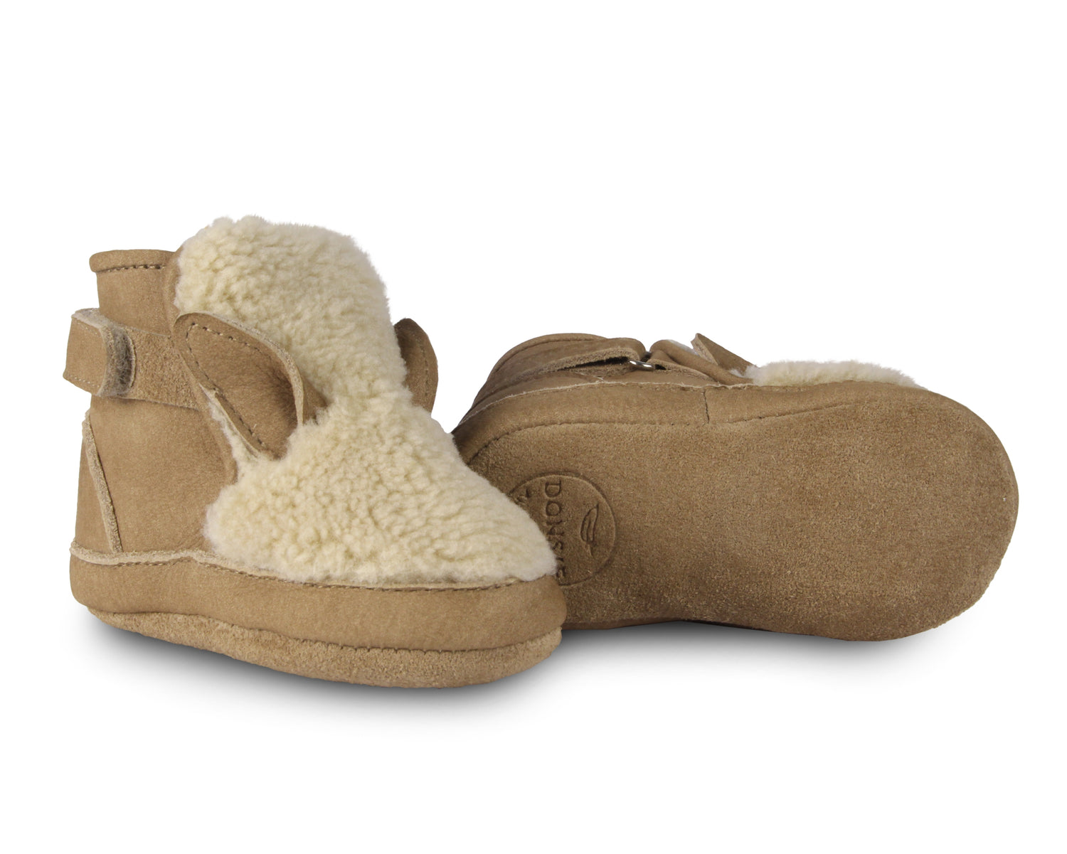 Richy Booties | Alpaca | Beige Curly Faux Fur