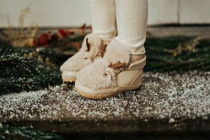 Richy Booties | Reindeer | Light Beige Soft Faux Fur