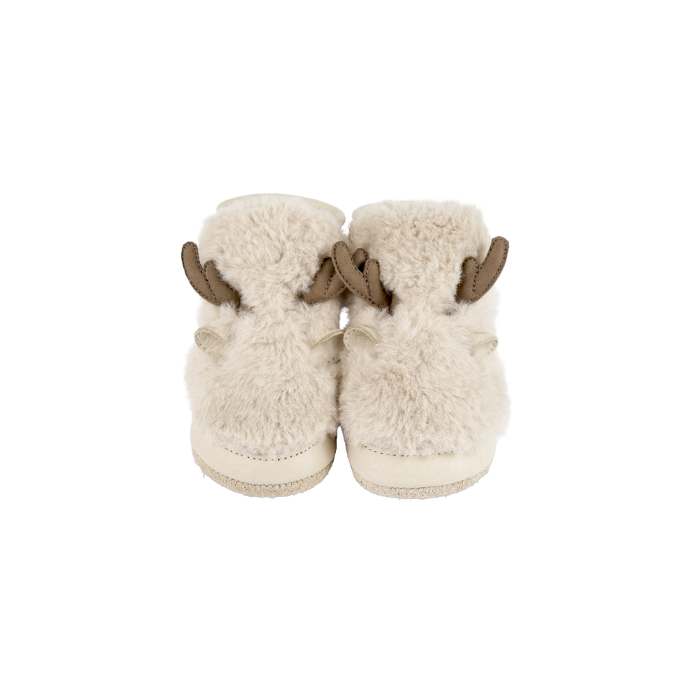 Richy Booties | Reindeer | Light Beige Soft Faux Fur