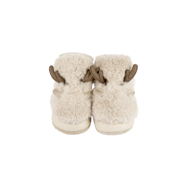Richy Booties | Reindeer | Light Beige Soft Faux Fur