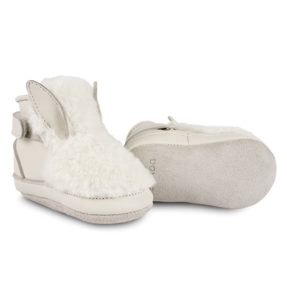 Richy Booties | Snow Rabbit | Off White Soft Faux Fur