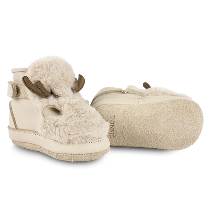 Richy Booties | Reindeer | Light Beige Soft Faux Fur