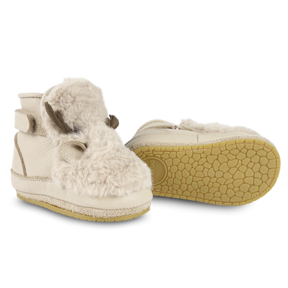 Richy Booties | Reindeer | Light Beige Soft Faux Fur