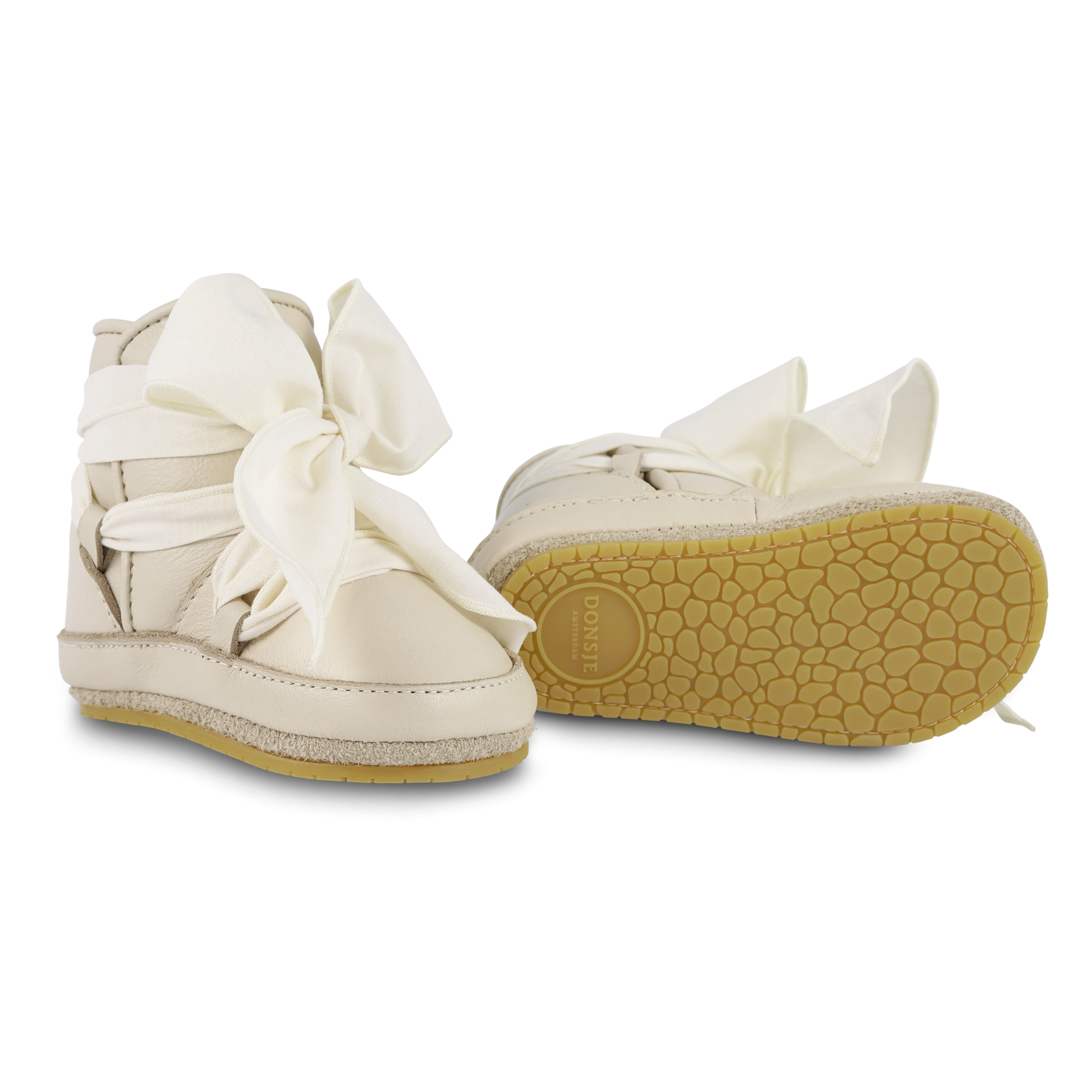 Anouk Booties | Cream Leather