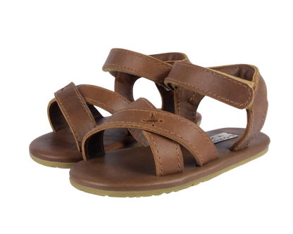 Tobi Sandals | Cognac Classic Leather