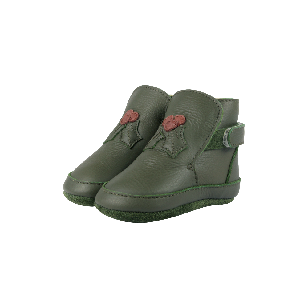 Aggas Booties | Holly | Olive Leather