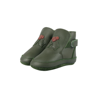 Aggas Booties | Holly | Olive Leather