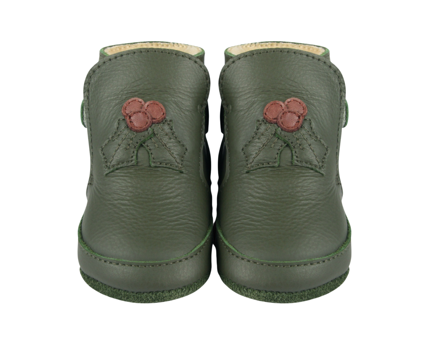 Aggas Booties | Holly | Olive Leather