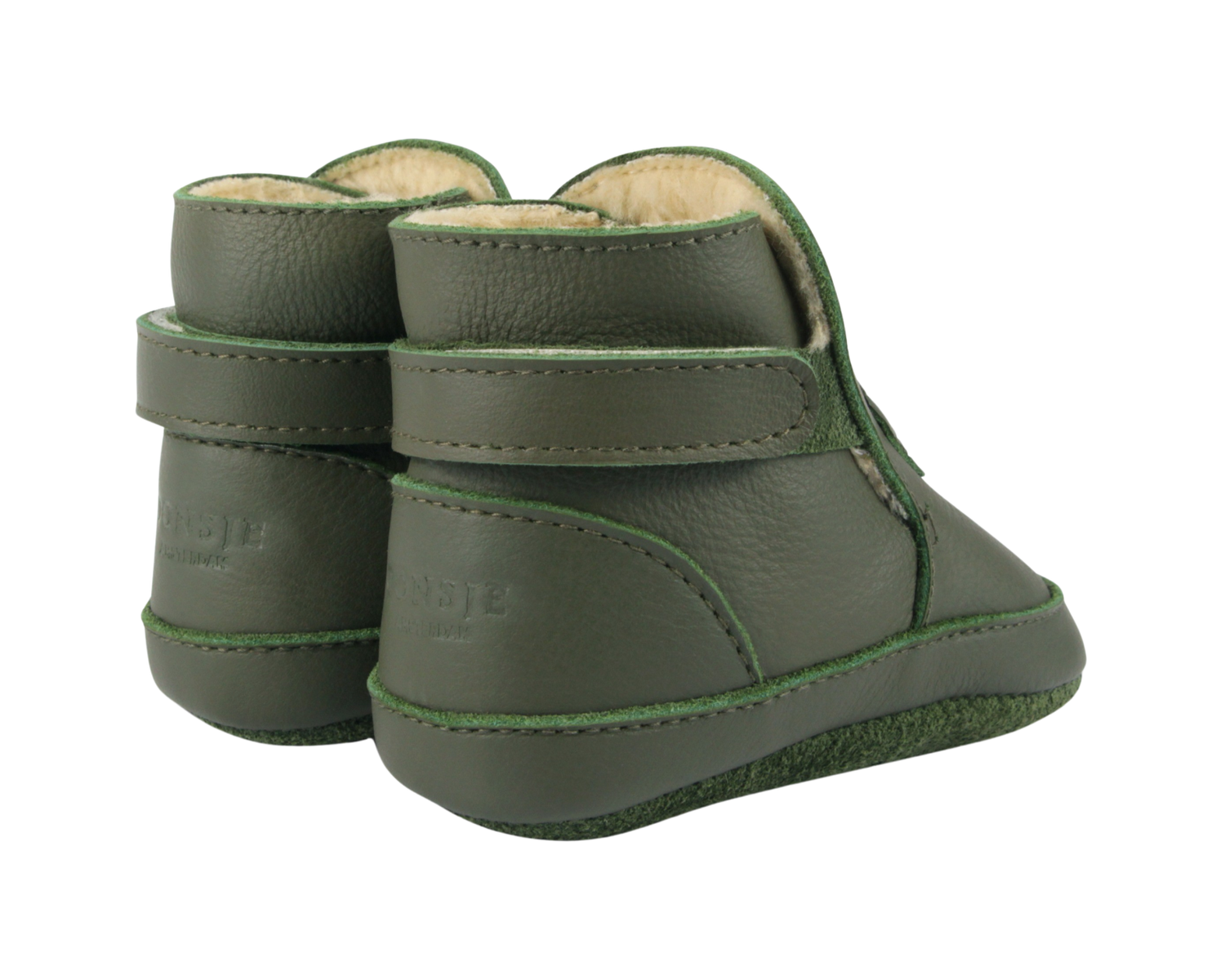 Aggas Booties | Holly | Olive Leather