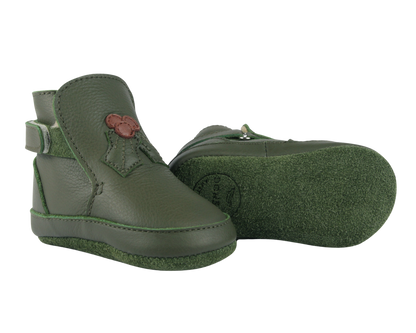 Aggas Booties | Holly | Olive Leather