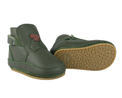 Aggas Booties | Holly | Olive Leather