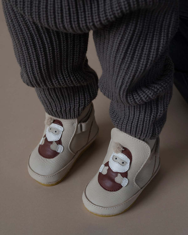 Aggas Booties | Santa | Ivory Classic Leather