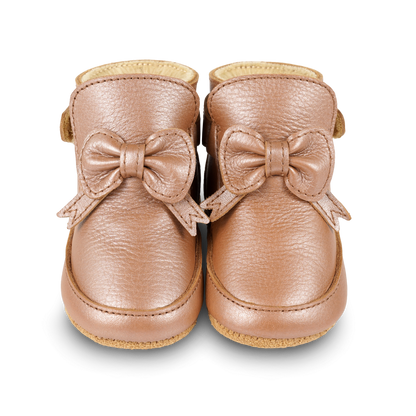 Cubow Booties | Clay Metallic Leather