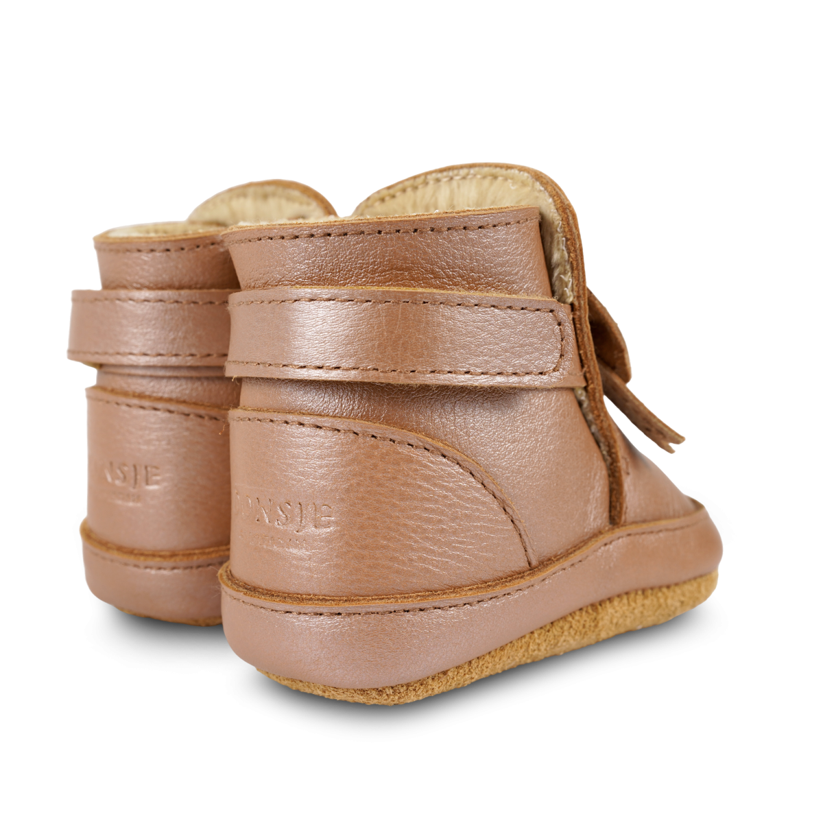 Cubow Booties | Clay Metallic Leather