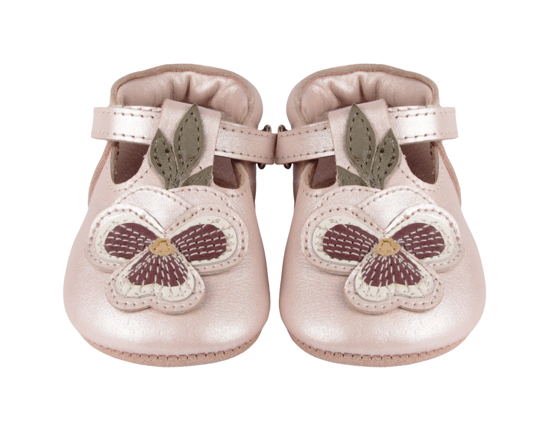 Heidi Shoes | Violette | Rose Metallic Leather