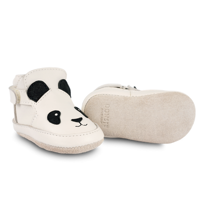 Morris Sneakers | Panda | Off White Leather