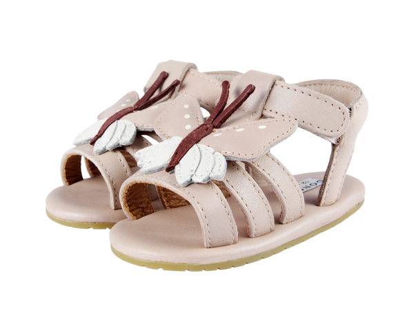 Tuti Sky Sandals | Butterfly | Powder Metallic Nubuck
