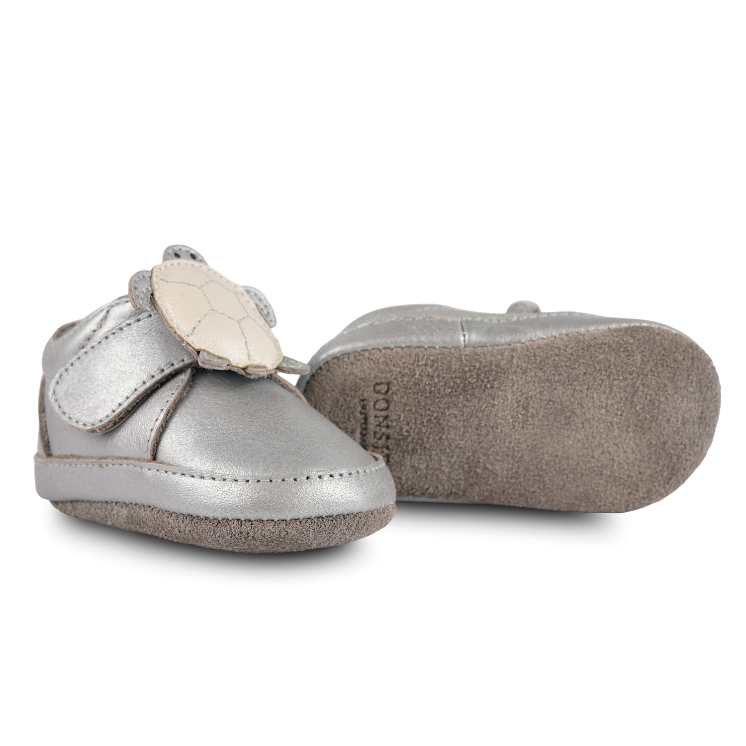 Niek Sneakers | Shimmer Turtle | Silver Grey Metallic Leather