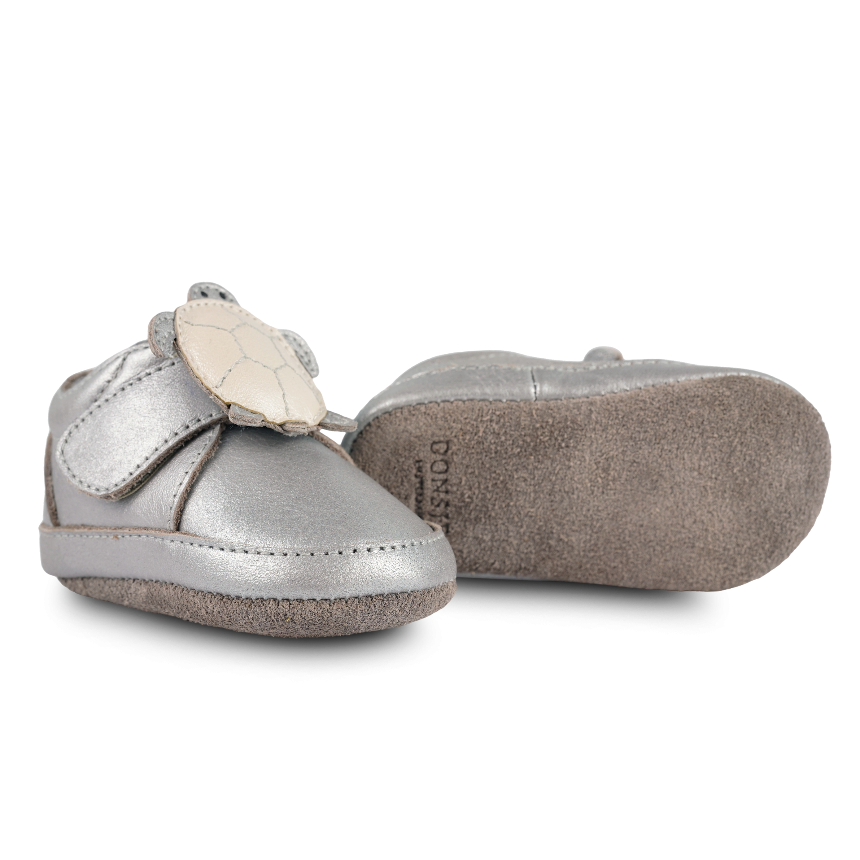 Niek Sneakers | Shimmer Turtle | Silver Grey Metallic Leather