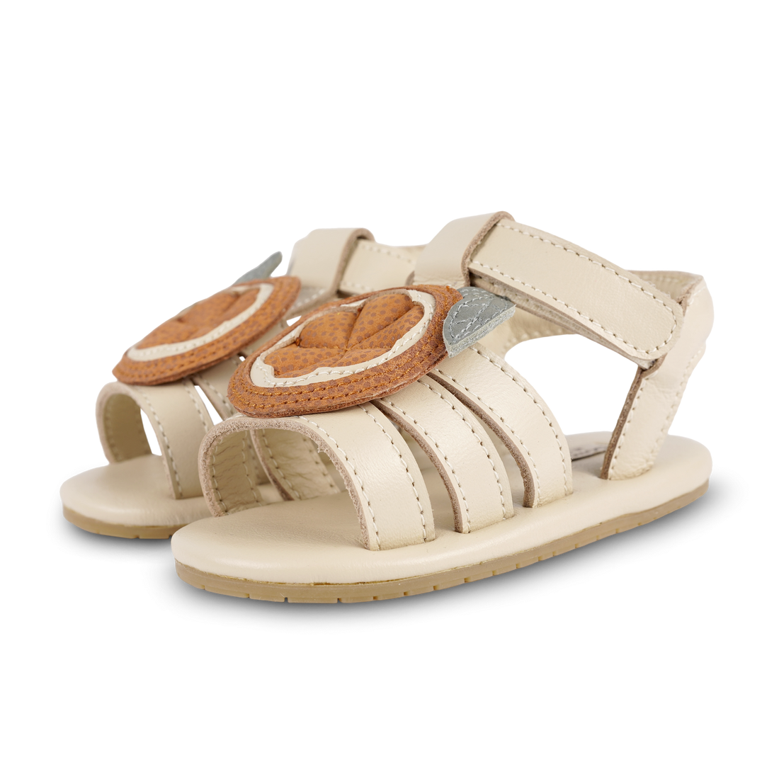 Sadie Sandals | Arancia | Cream Leather