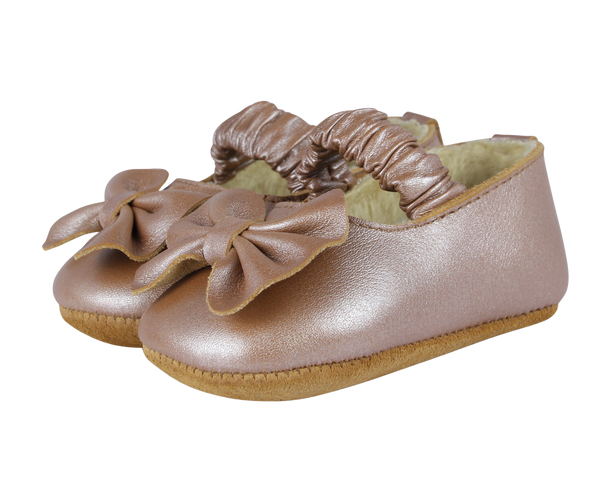 Neni Ballerinas | Clay Metallic Leather
