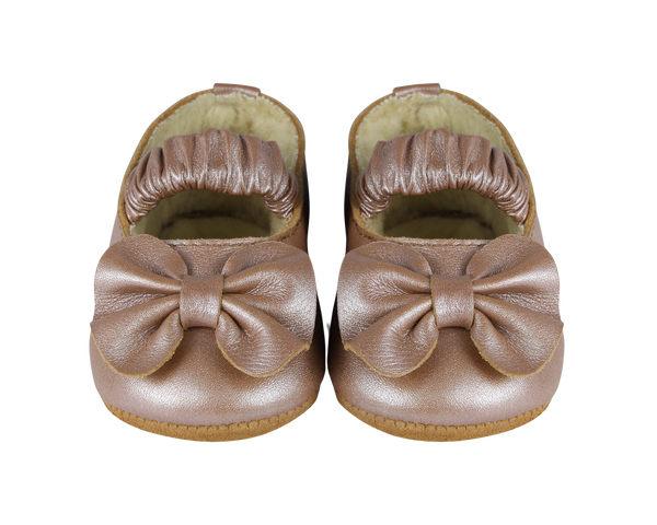 Neni Ballerinas | Clay Metallic Leather