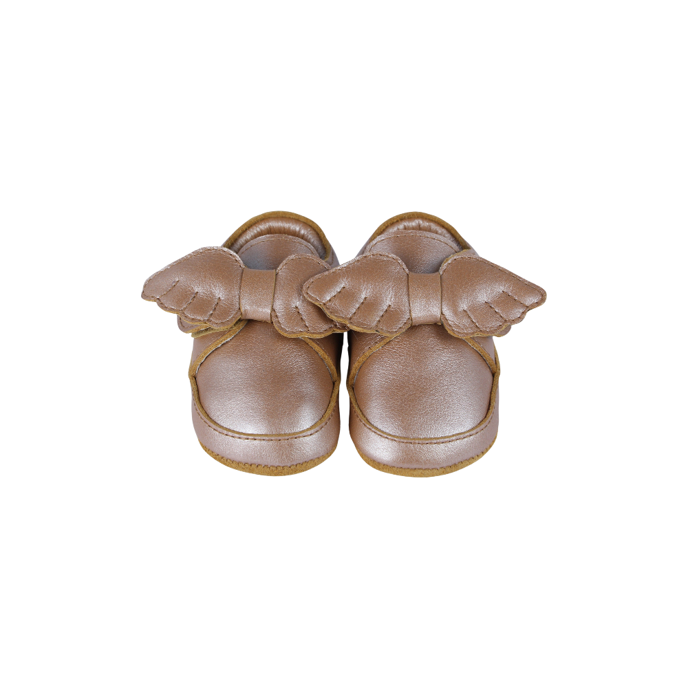 Sela Shoes | Clay Metallic Leather