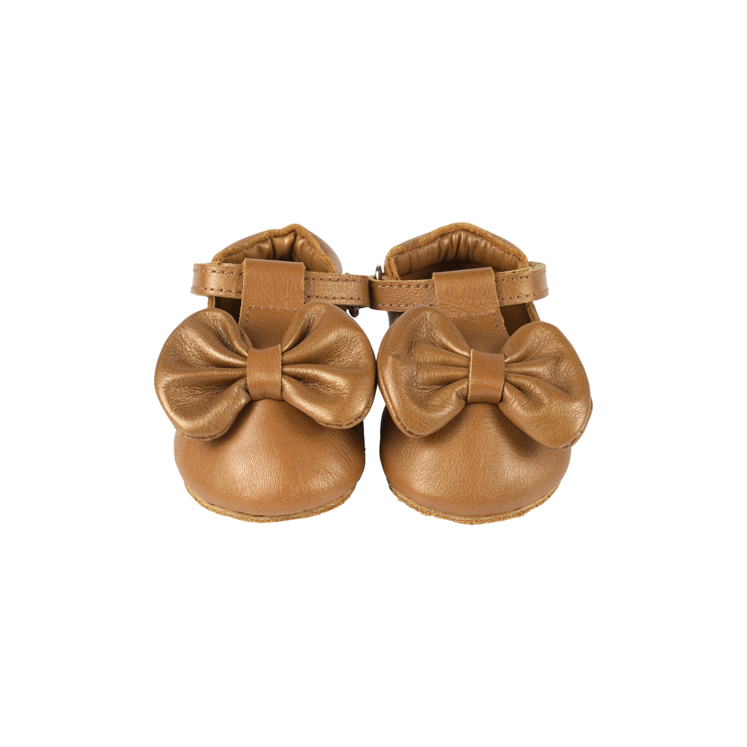 Meau Shoes | Cream Gold Metallic Leather