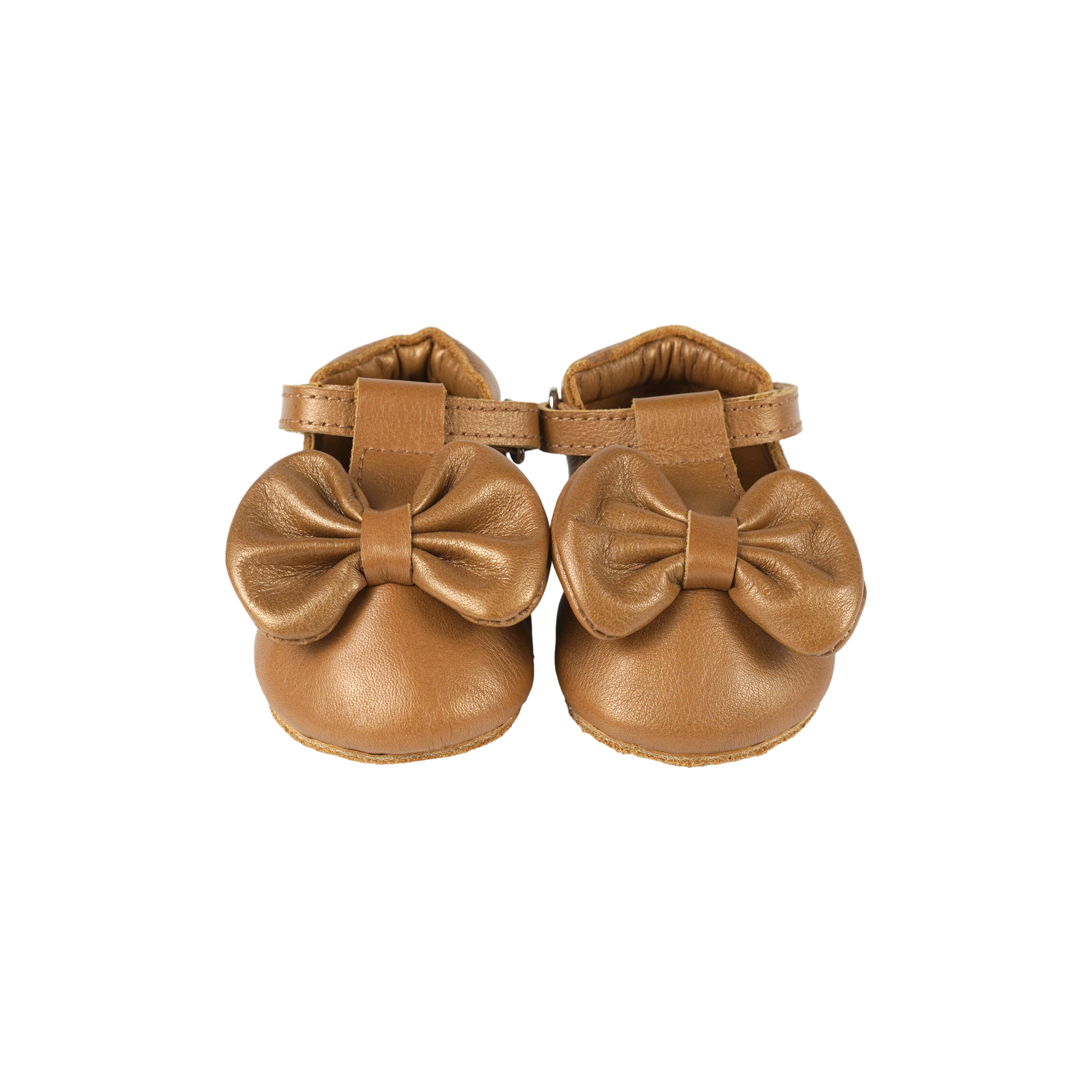 Meau Shoes | Cream Gold Metallic Leather