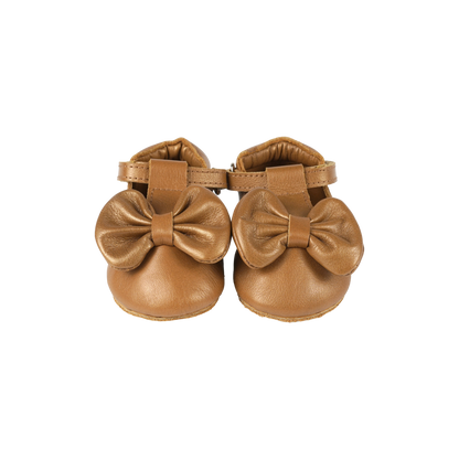 Meau Shoes | Cream Gold Metallic Leather
