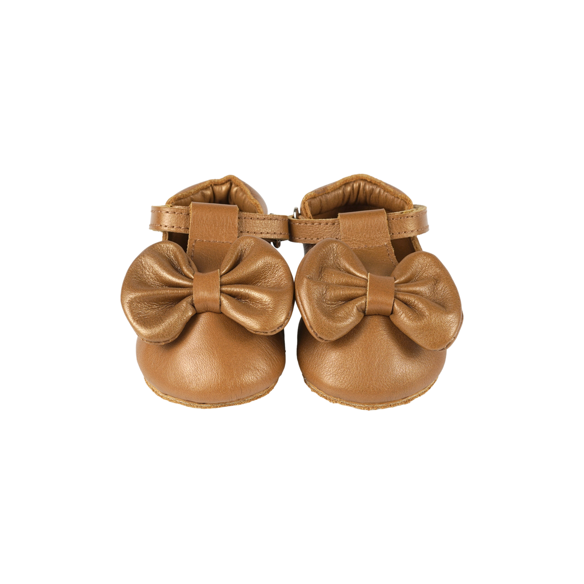 Meau Shoes | Cream Gold Metallic Leather