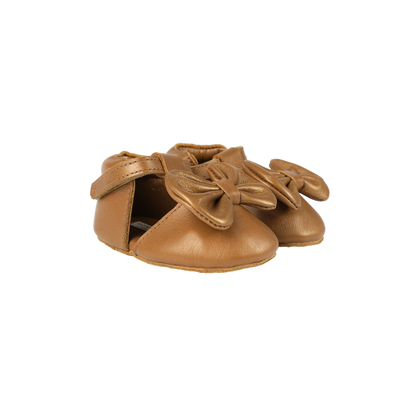 Meau Shoes | Cream Gold Metallic Leather