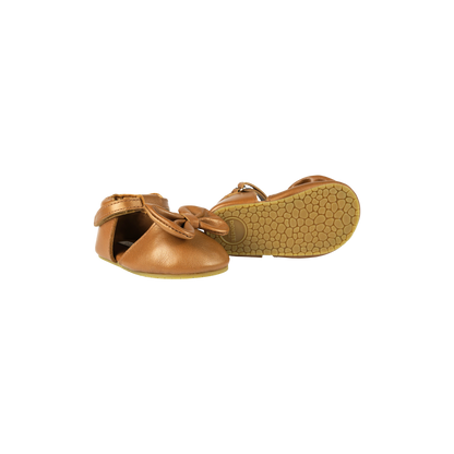 Meau Shoes | Cream Gold Metallic Leather