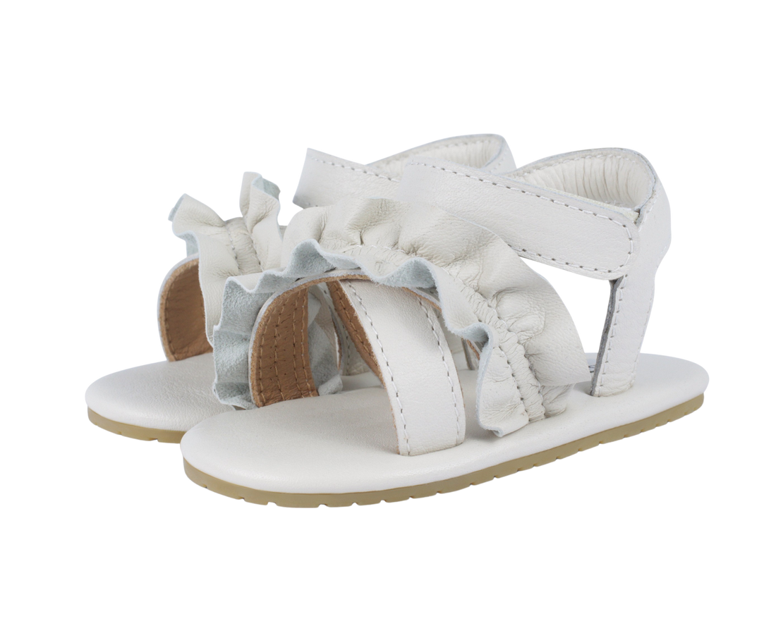 Miene Sandals | Off White Leather