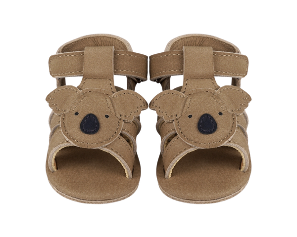 Diedan Sandals | Koala | Truffle Nubuck – Donsje Amsterdam