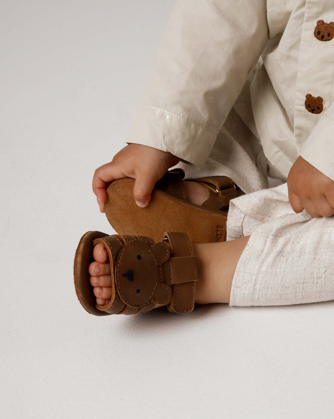 Diedan Sandals | Bear | Cognac Classic Leather