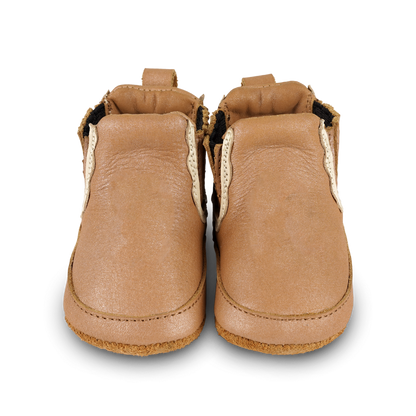 Elfine Booties | Caramel Metallic Nubuck