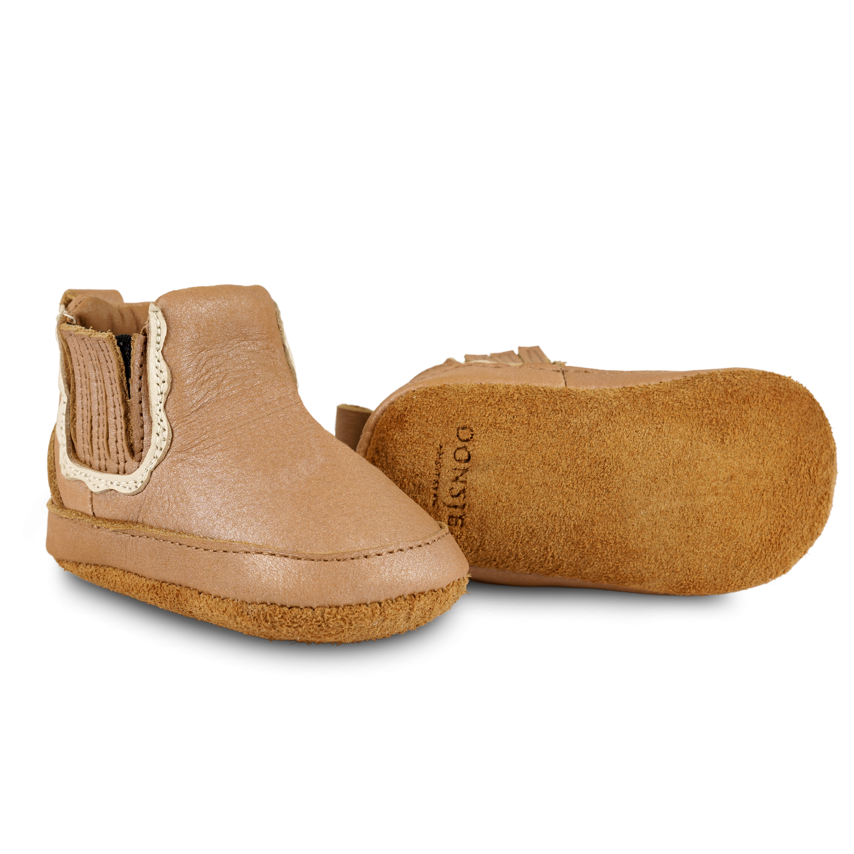 Elfine Booties | Caramel Metallic Nubuck