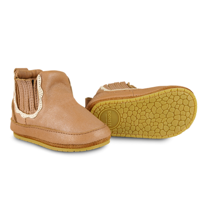 Elfine Booties | Caramel Metallic Nubuck