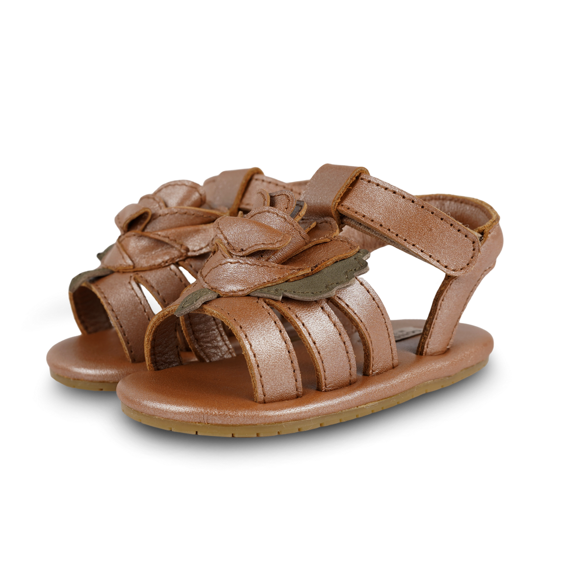 Filoe Sandals | Rose | Clay Metallic Leather
