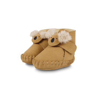Pouty Booties | Fluffy Koala | Sand Suede