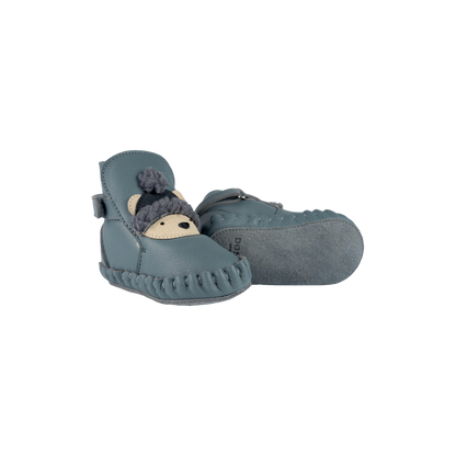 Junus Booties | Polar Bear | Blue Stone Leather