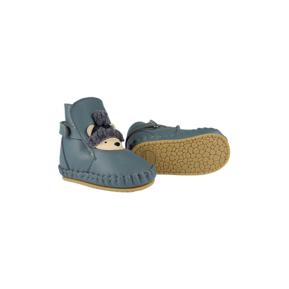 Junus Booties | Polar Bear | Blue Stone Leather
