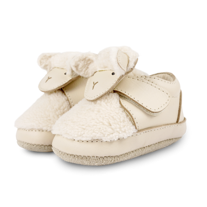 Matijn Sneakers | Lammy | Cream Leather