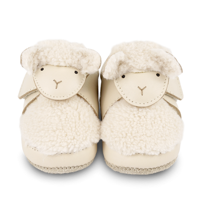 Matijn Sneakers | Lammy | Cream Leather