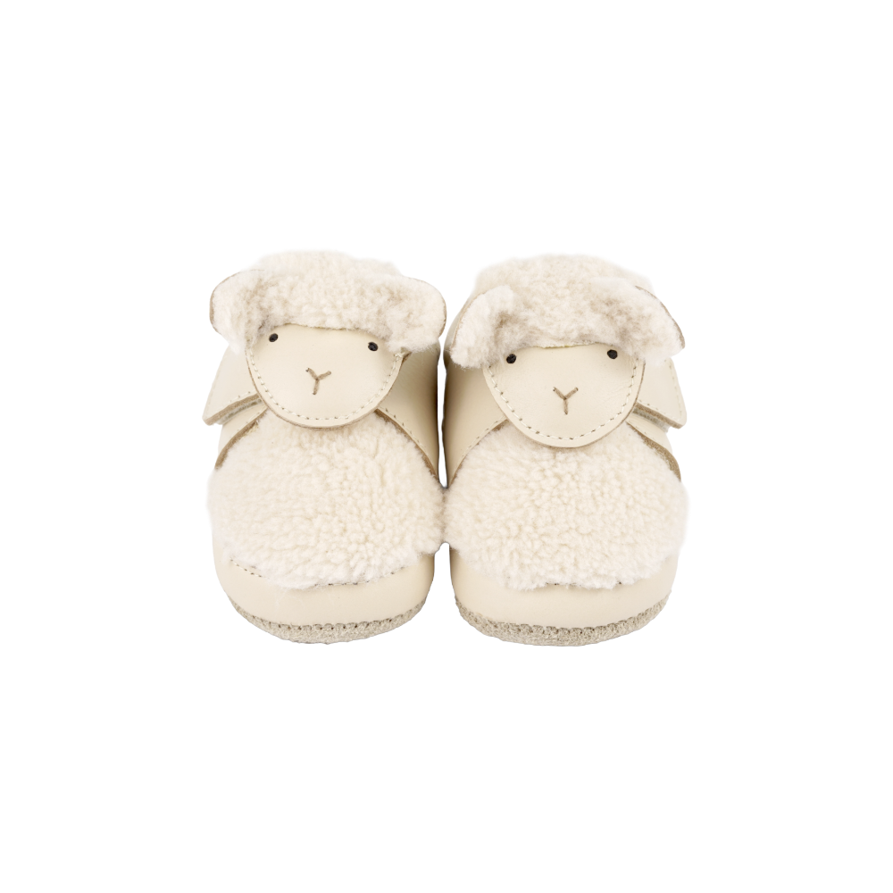 Matijn Sneakers | Lammy | Cream Leather